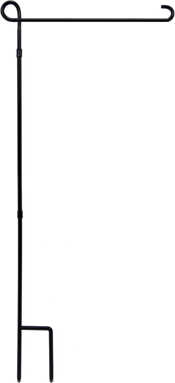 Garden Flag Stand Holder, Premium Yard Flag Holder Weather-Proof Metal Powder-Coated